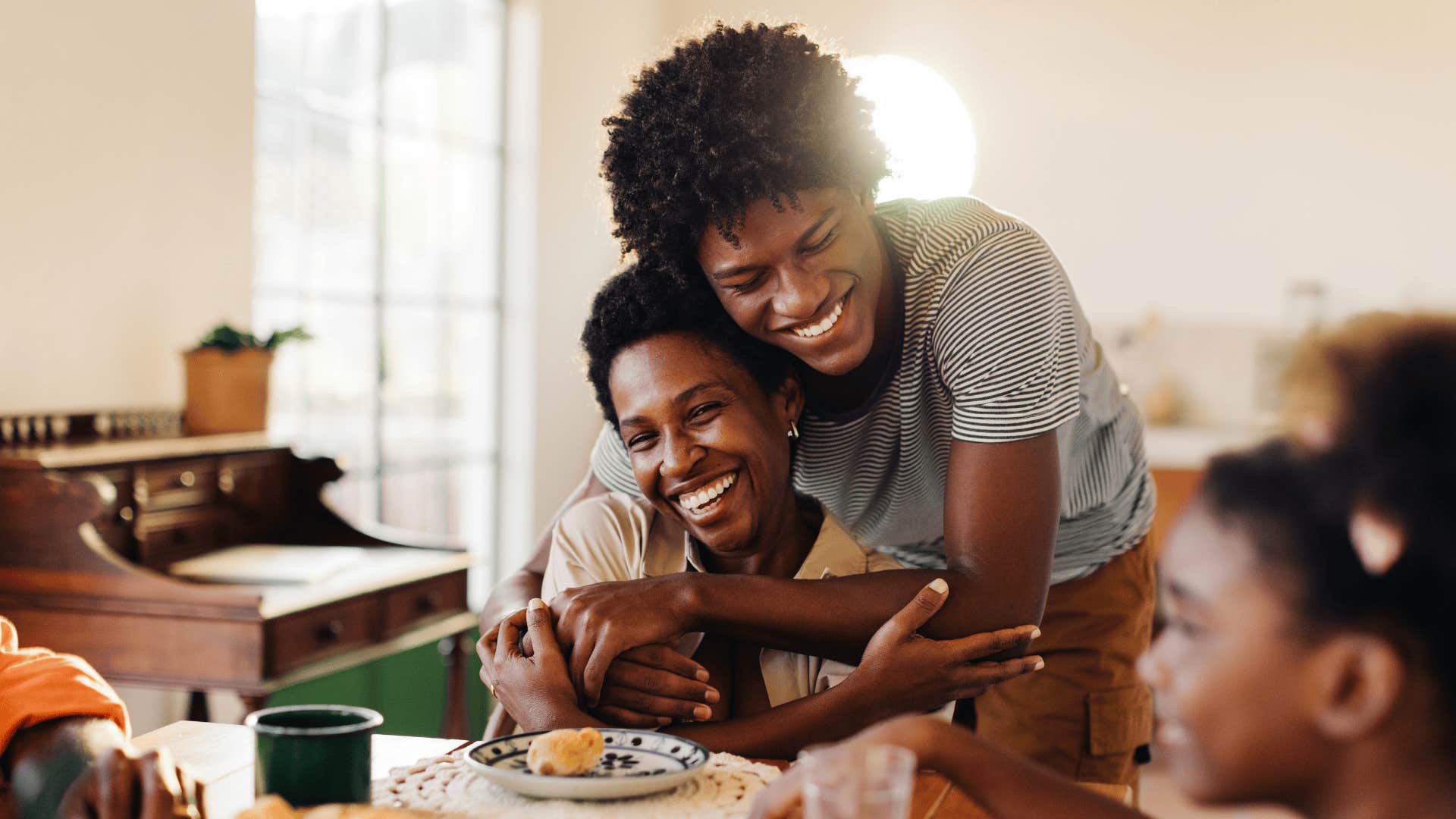 Children appreciate parent for feeding them