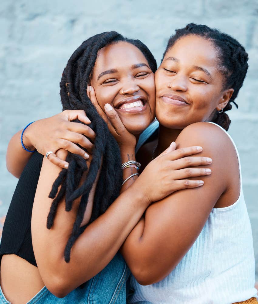 Happy women no signs hard to be around