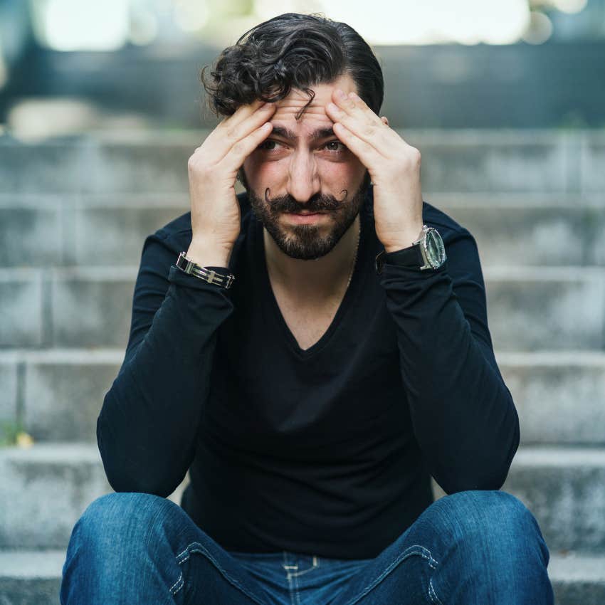 quietly miserable man who compares himself to others