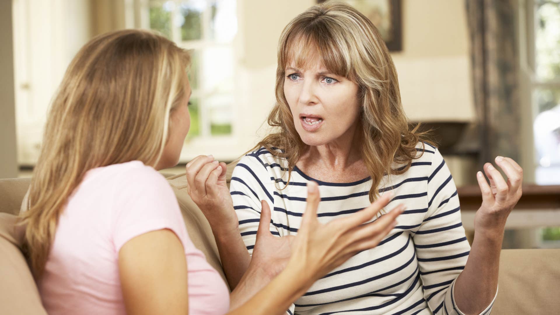 bewildered mother saying decision makes no sense