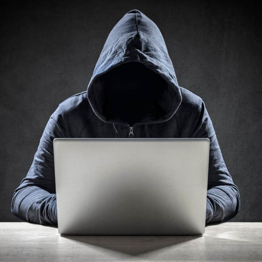 man who is suffering on computer