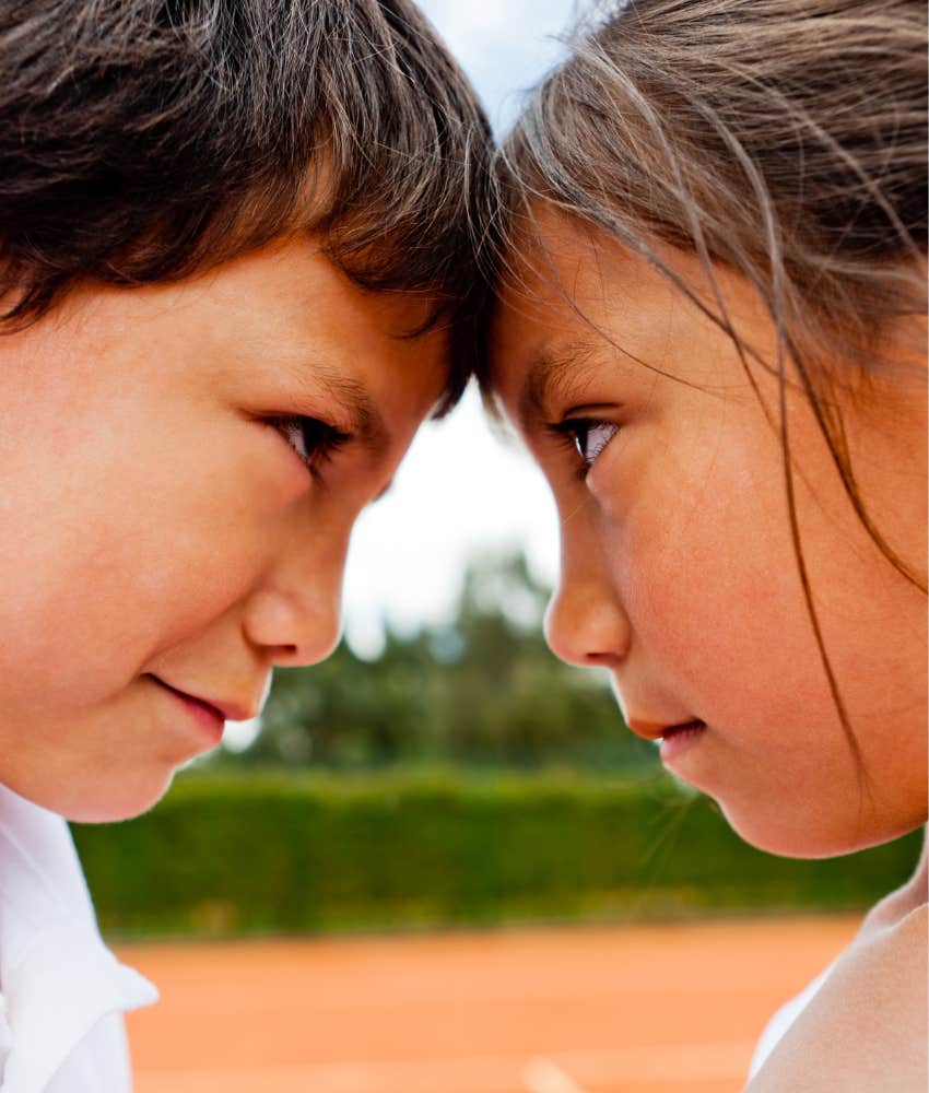 Siblings rival for parental favor