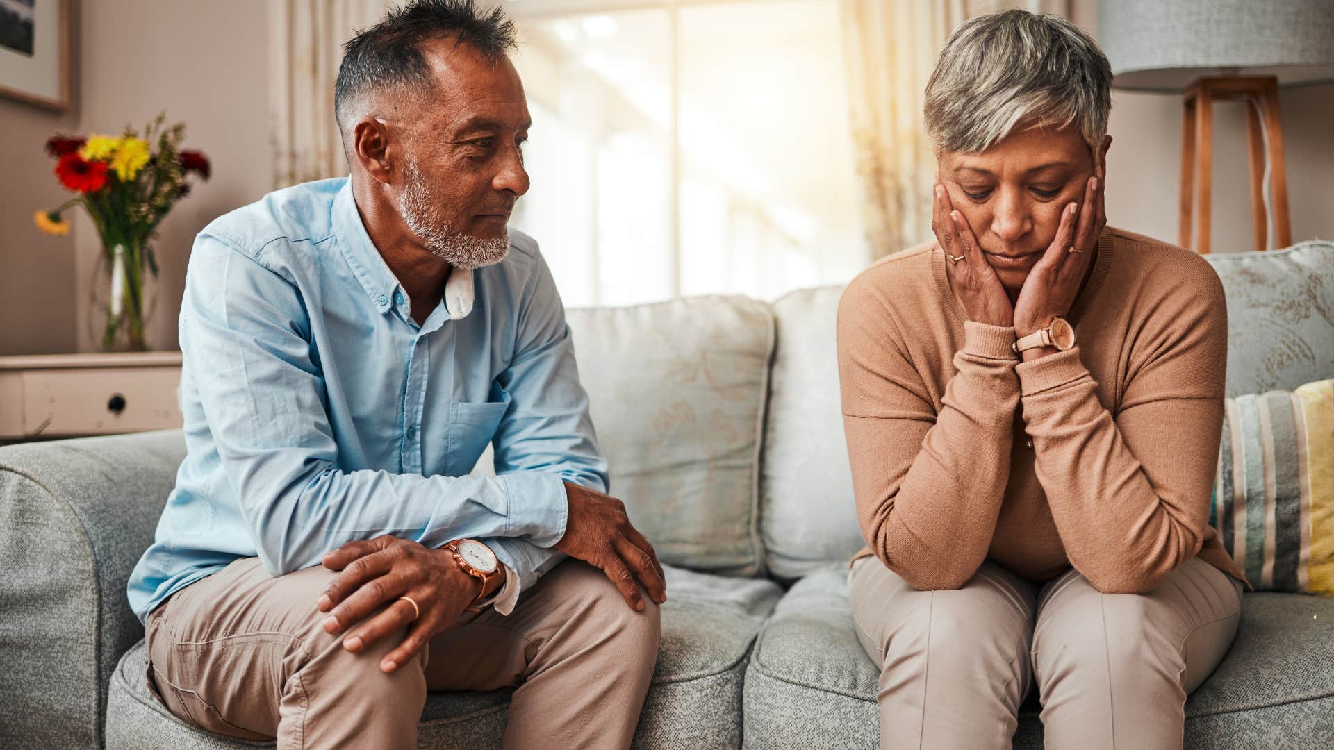 couple struggling to recall happy memories