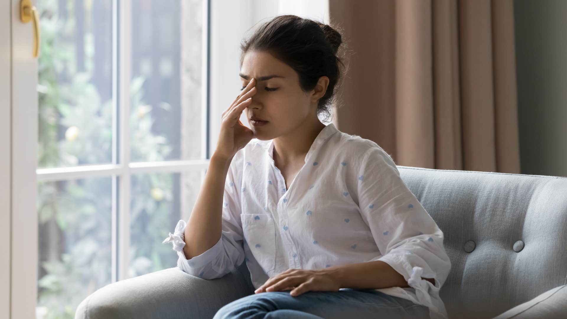 woman with high-functioning anxiety taking things too seriously