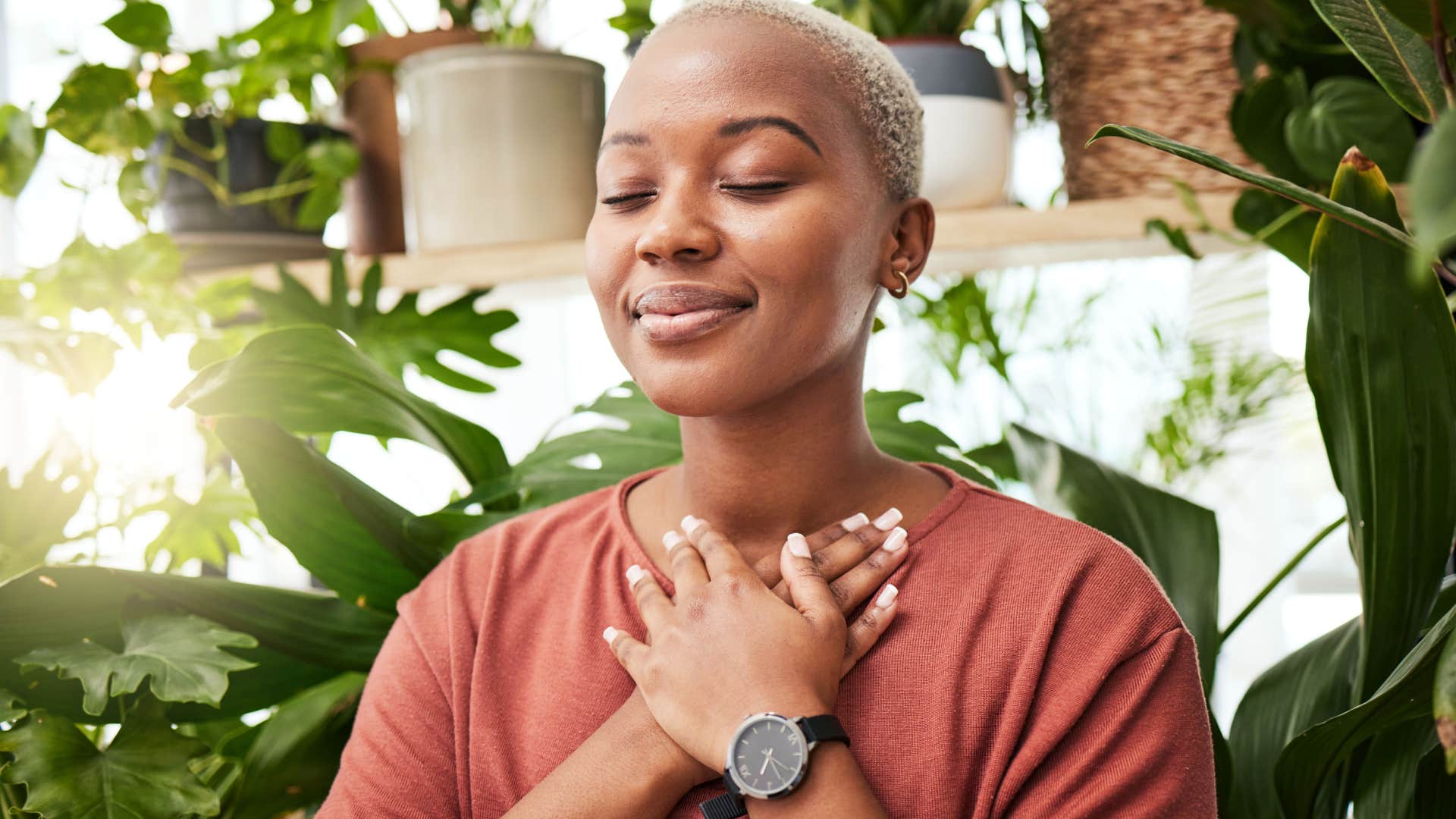 woman feeling like her true self again