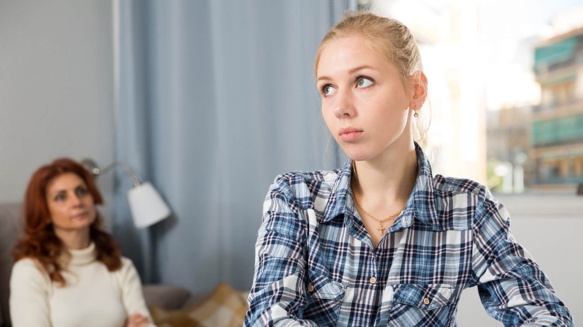 a mother demands to know why her adult daughter is moving out