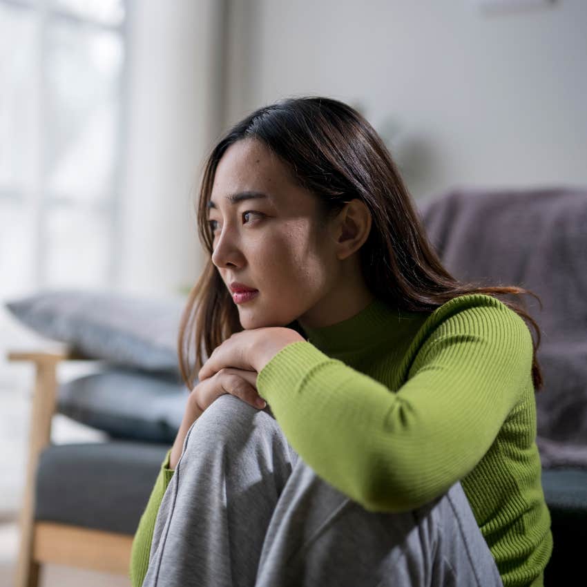 woman who is settling because she panics when she's alone