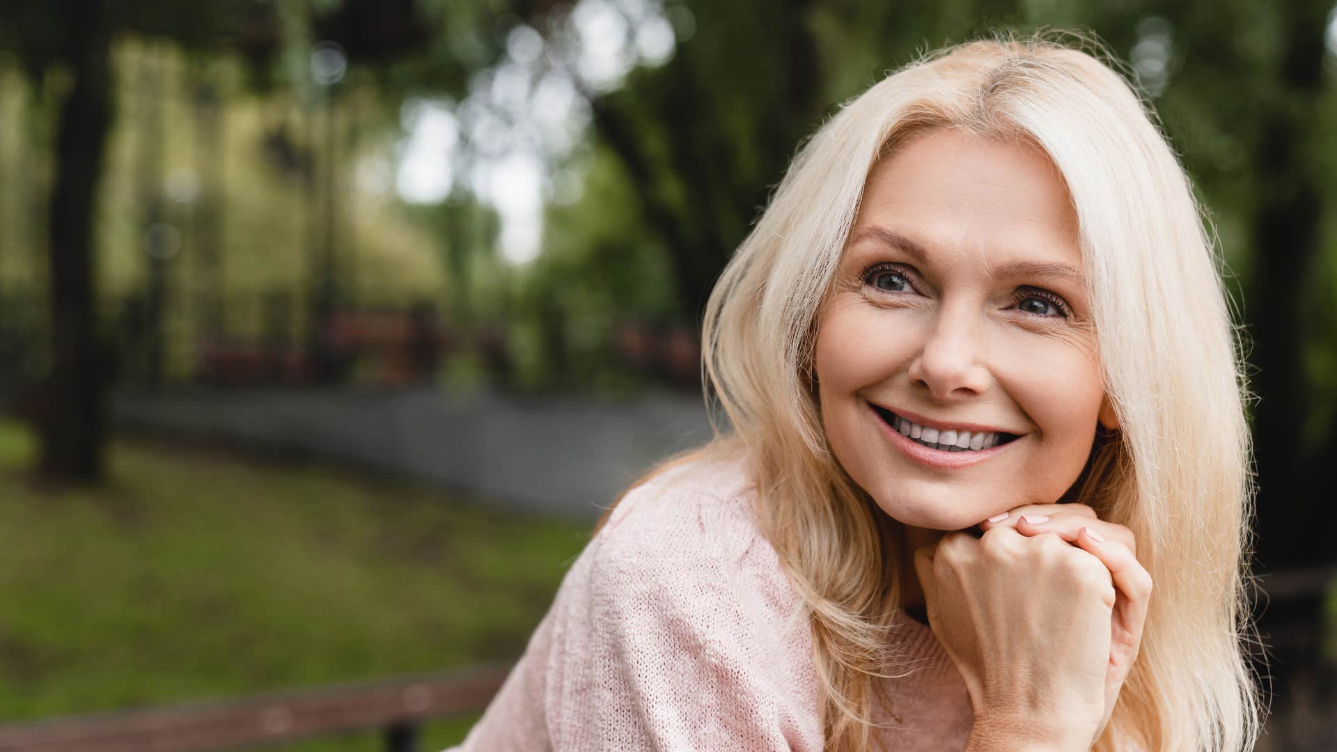 a woman spends more time outside at the public park
