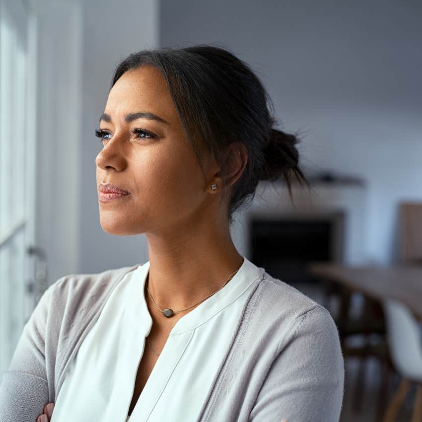 woman who is unhappy stuck in the past