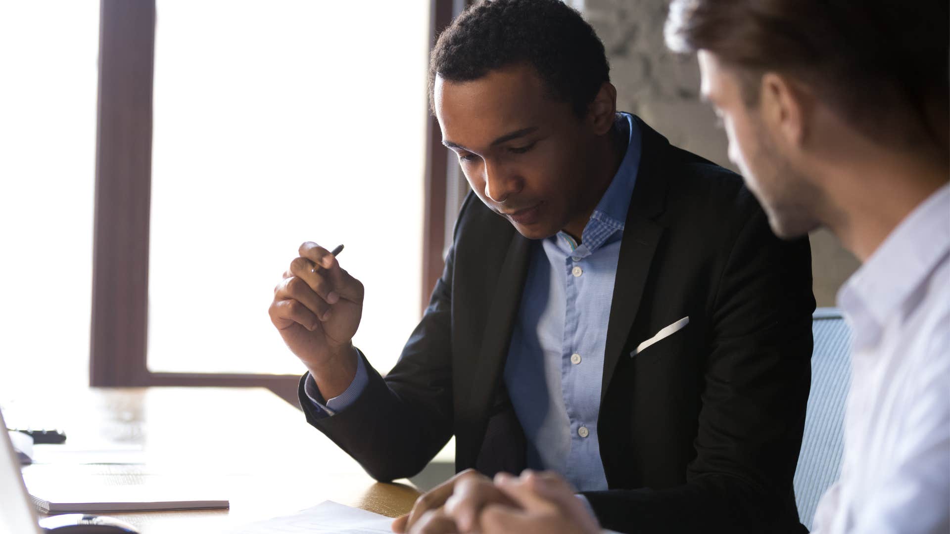 man making small life shift of taking a calculated risk