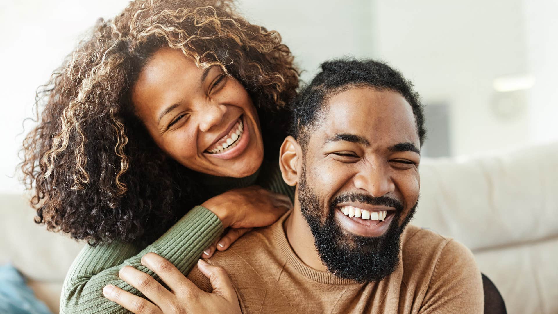 woman expressing her emotions being vulnerable with partner