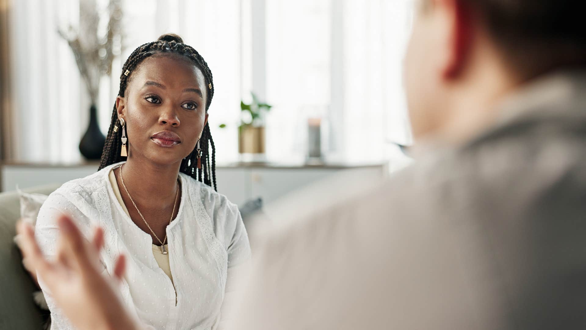a woman does not rush to smooth things over with her husband