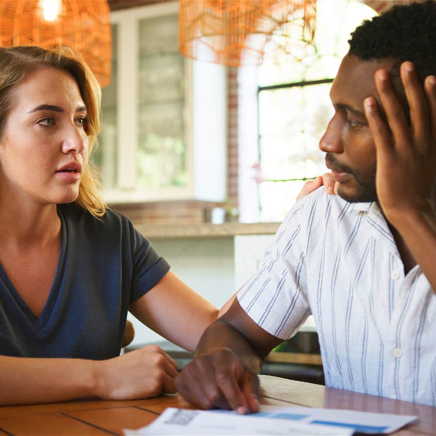 woman with man who was meant for her arguing in a healthy way