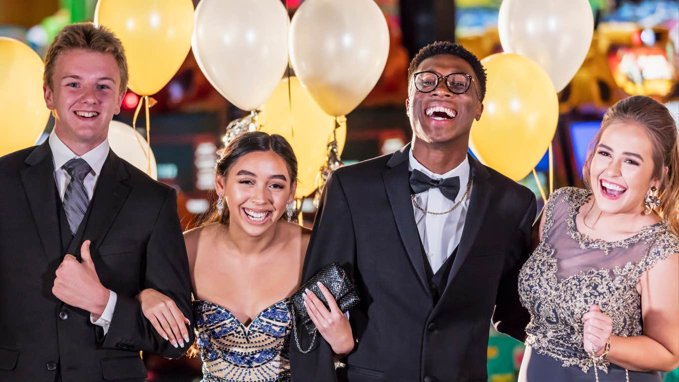staff throws hospital prom student broken back kids at prom