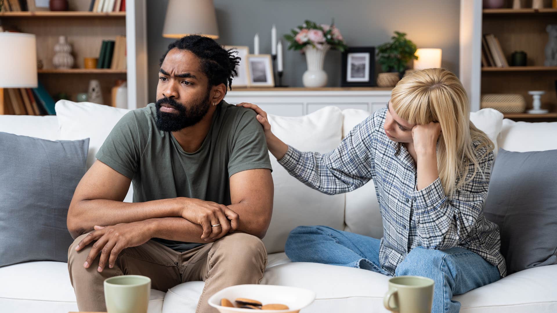woman with the strange behavior of acknowledging the elephant in the room