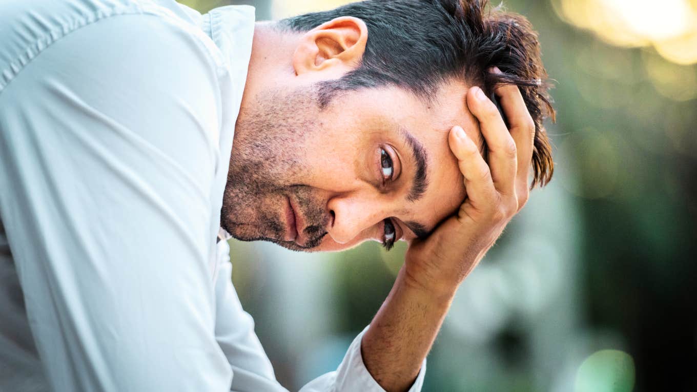 Man whose marriage is quietly falling apart.