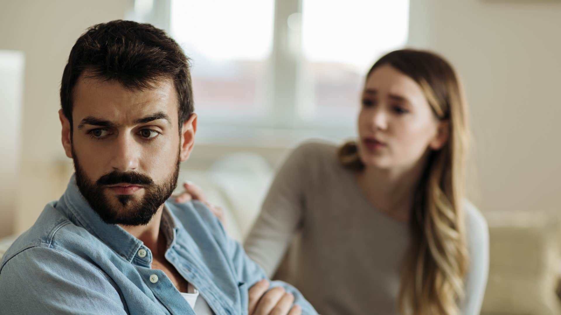 a woman tells her manipulating husband that his plan is not a good idea