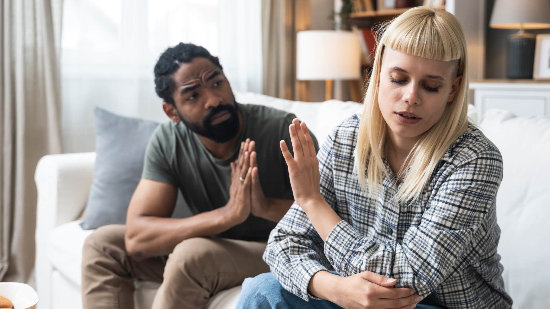 woman at the end of her relationship feeling heavy