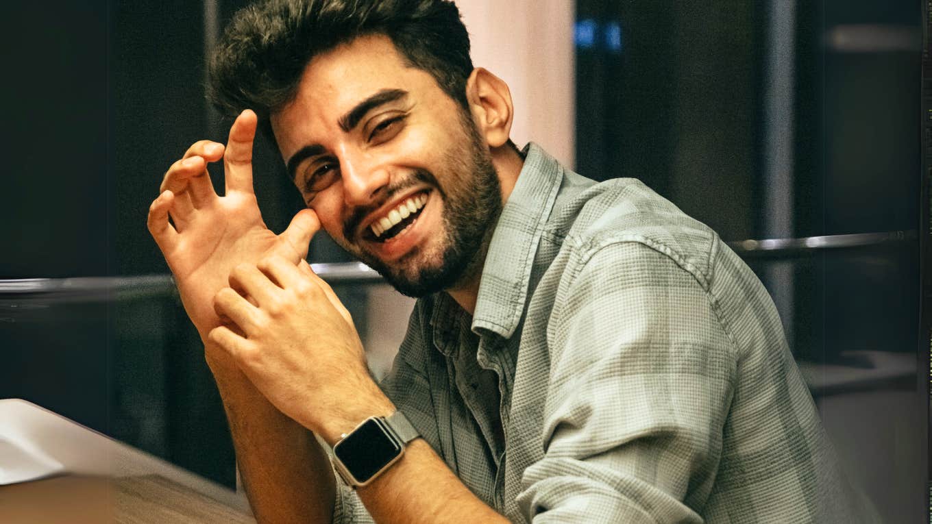Flirty person giving clues that they are totally into you.