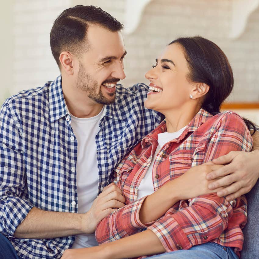 woman with partner who loves her from the depths of his soul communicating effectively