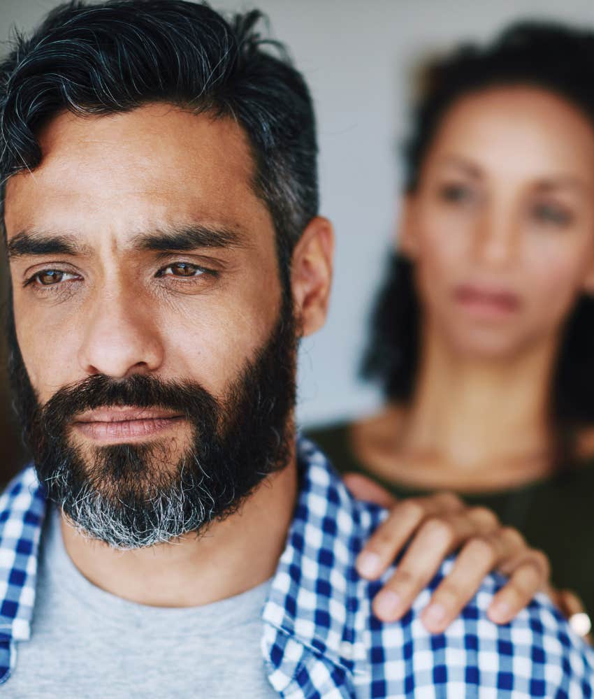 Emotionally guarded wife has one-sided awareness