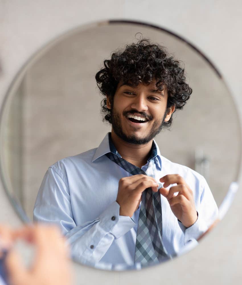 Man in love ready to impress