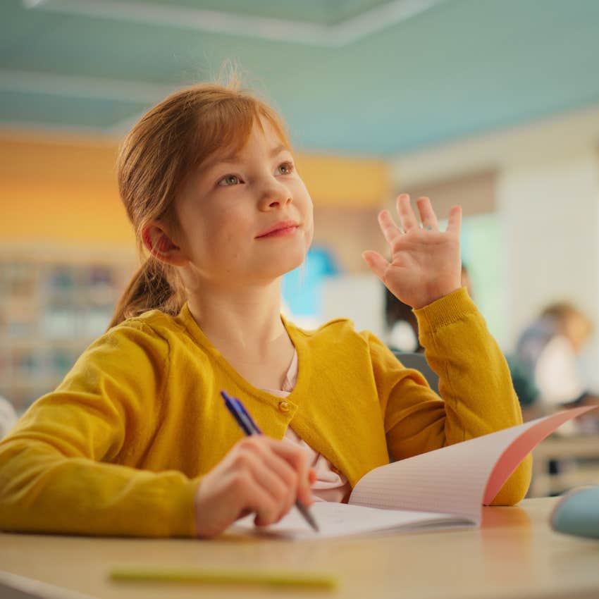 student asking teacher about branches of the government