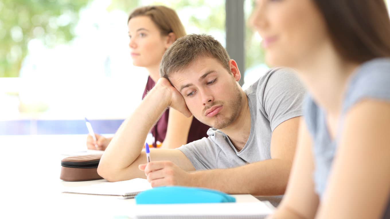 Teacher Says Schooling Focused On Getting Students Into College Isn’t Effective Anymore student who doesn't care because he doesn't plan to go to college