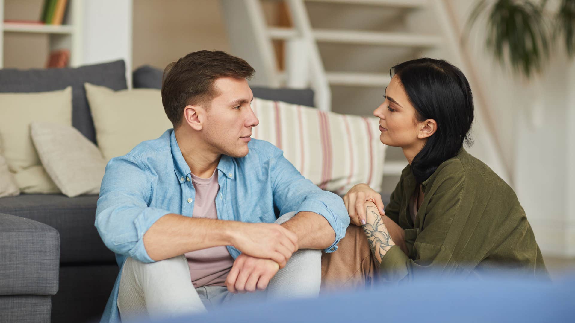 couple on the path to real love with helplessness
