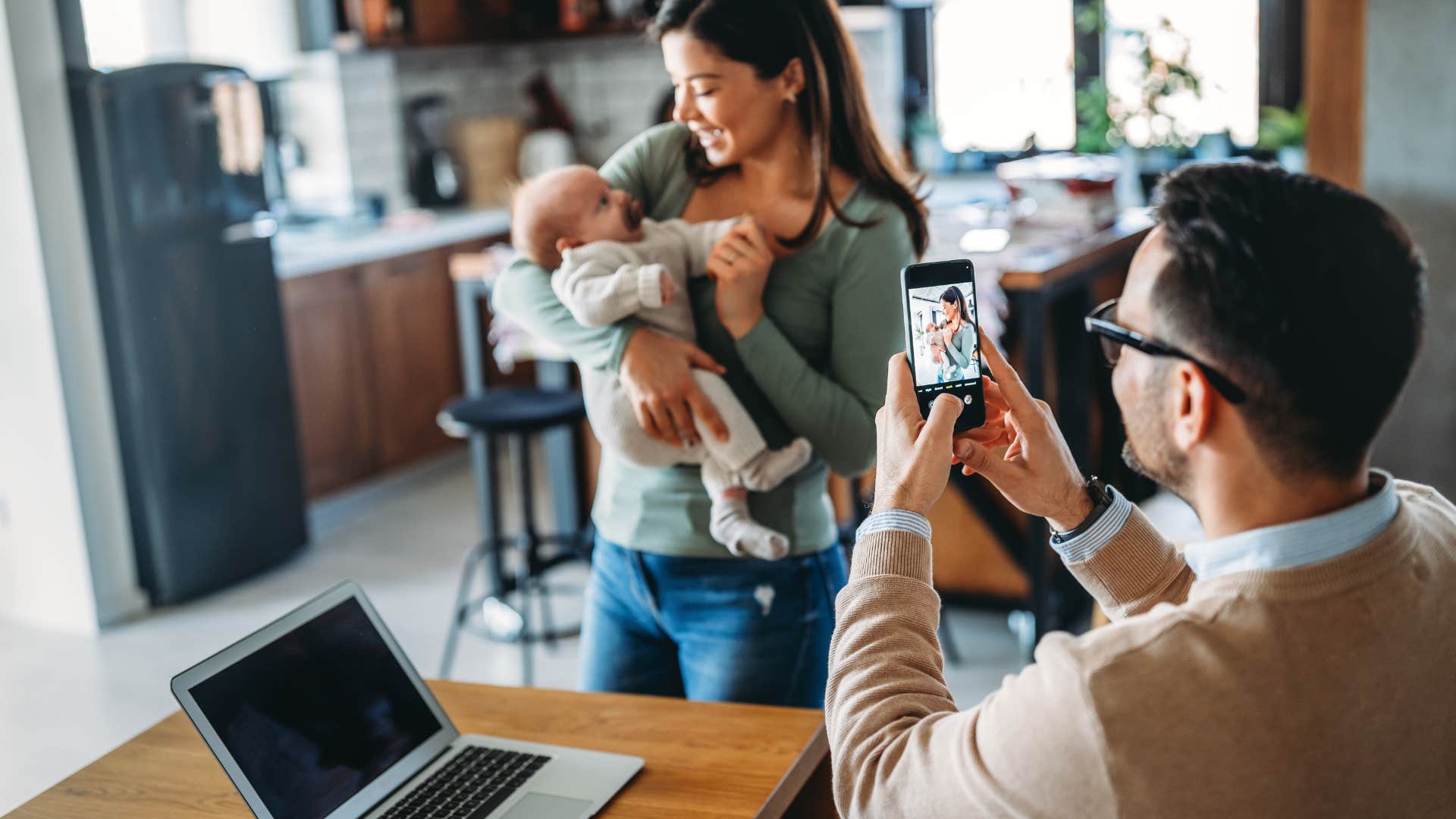 husband praising his wife on social media