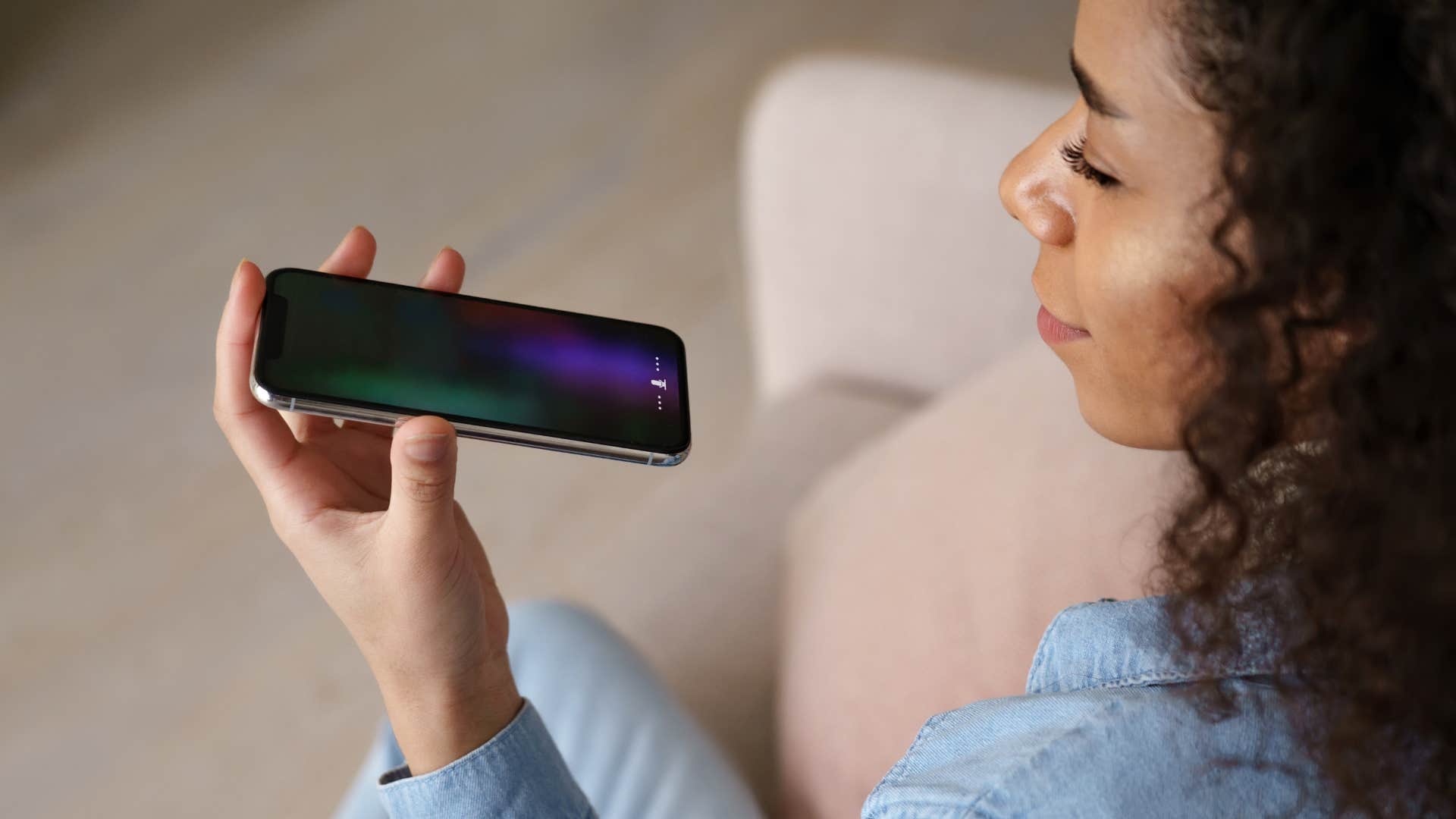 a woman uses her ai app to ask it a question instead of doing the research herself