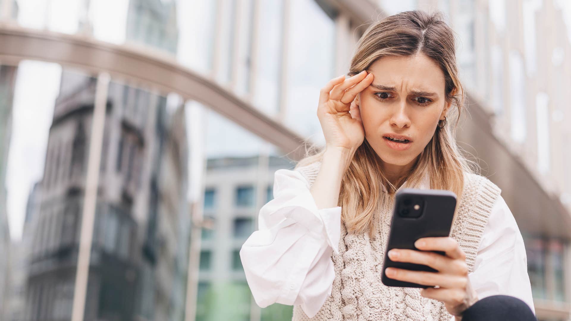 a woman has fears about a change at work where she now has to make a decision
