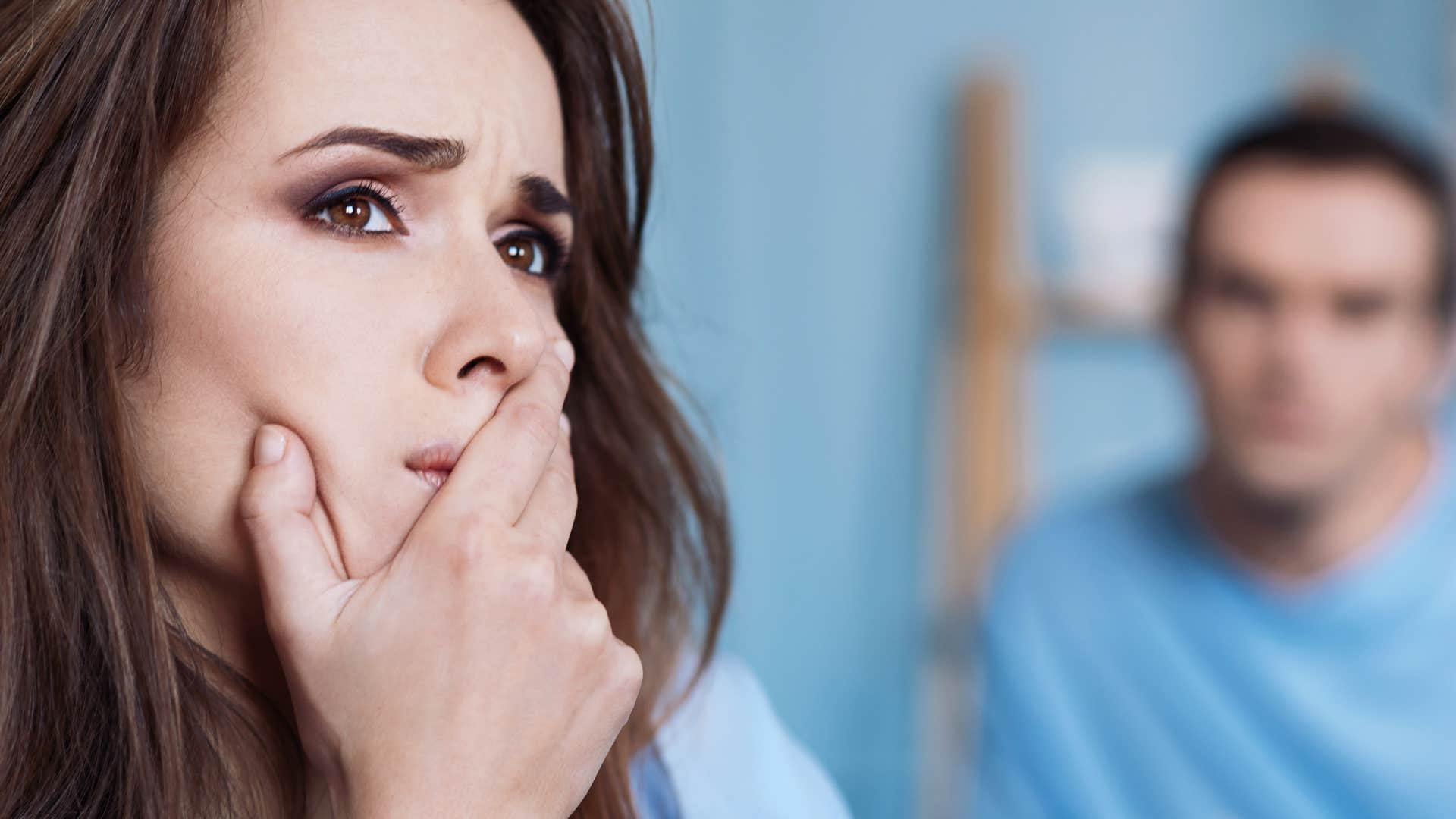 a woman contemplates leaving her one sided relationship