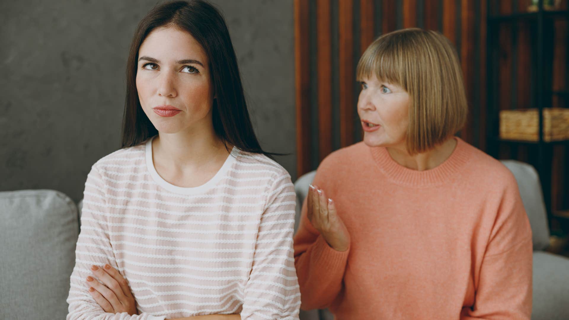 Gen Z daughter and mom arguing about politics