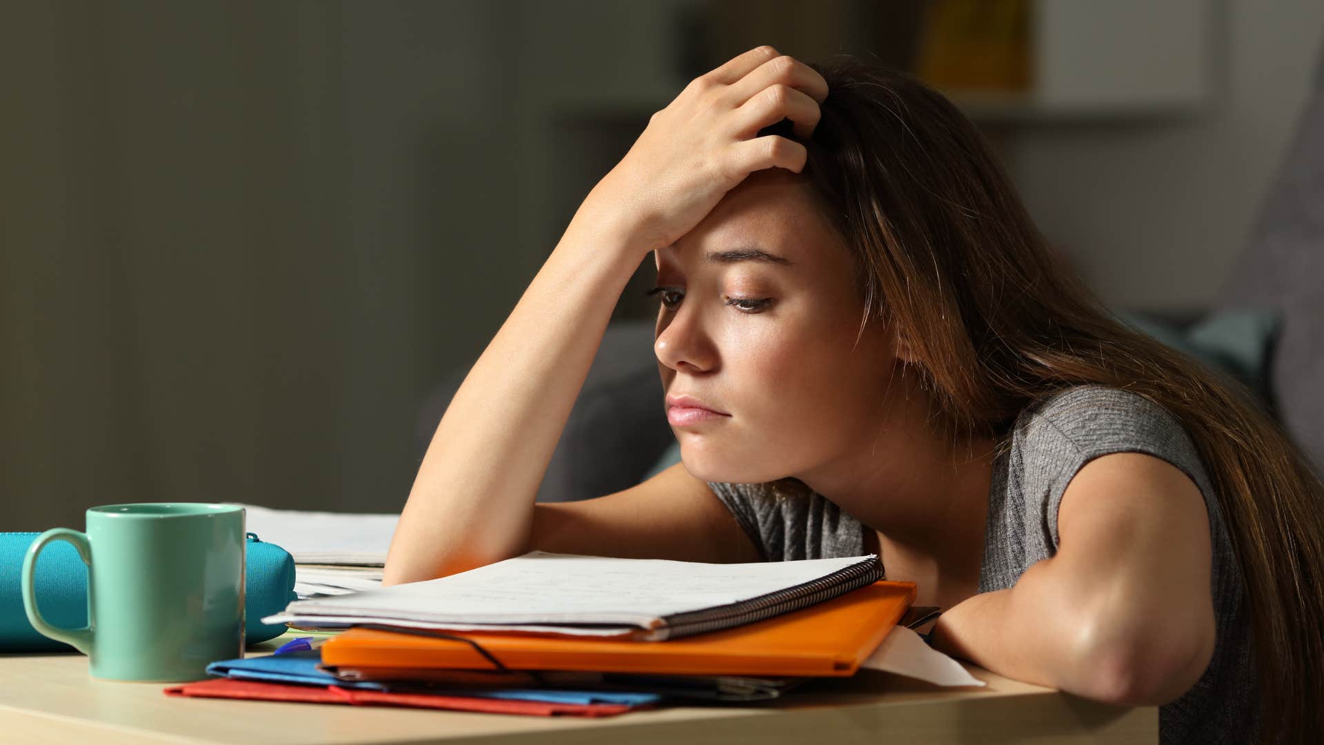 stressed gen z young woman being called lazy for burning out