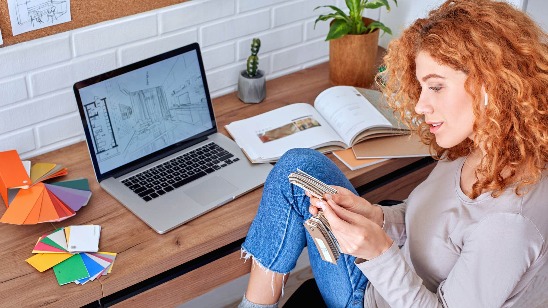 Gen Z woman wasting time on side hustles