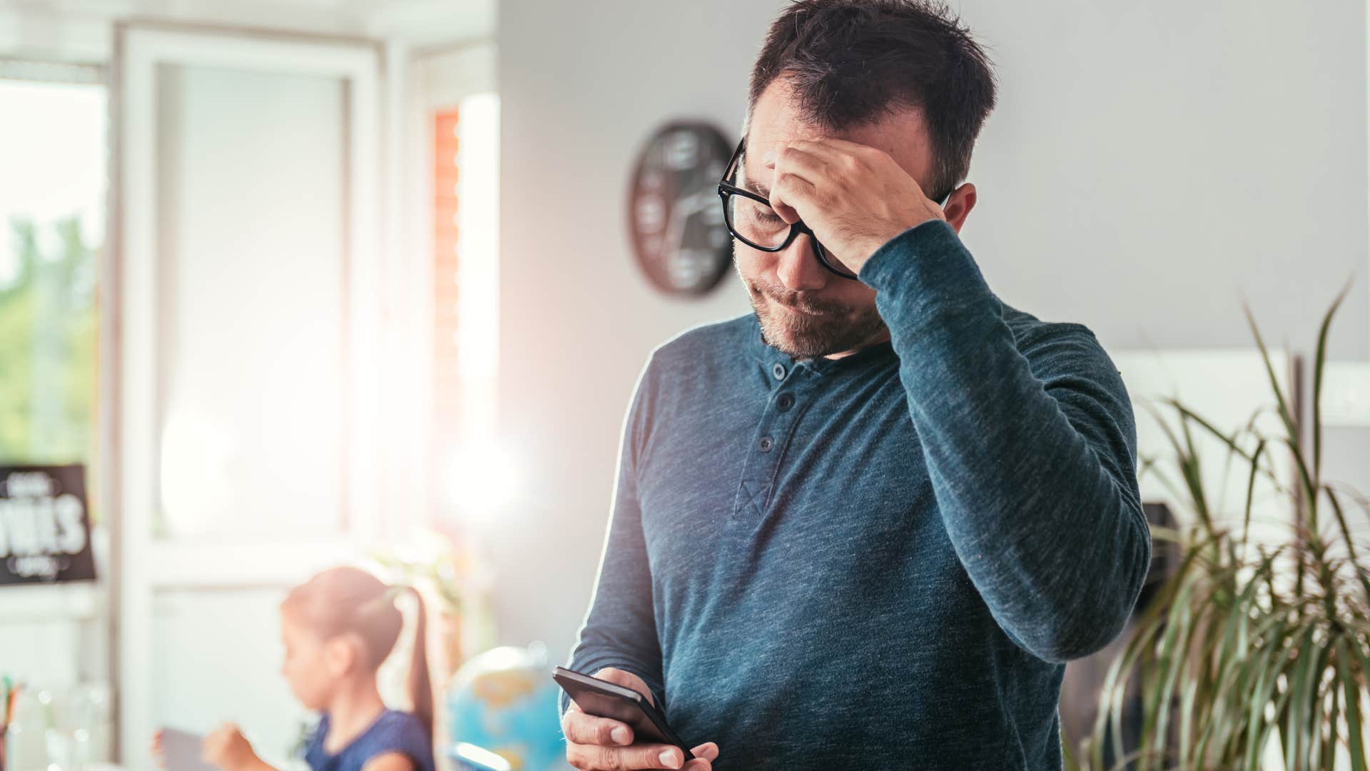 upset dad never talking about money in front of his daughter