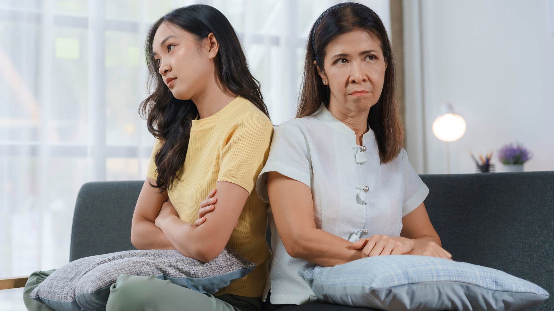 mom making support transactional turning away from her adult daughter