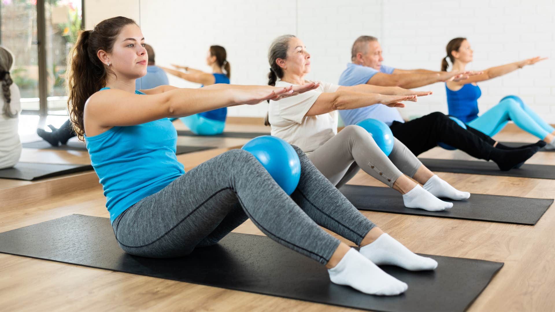 women taking expensive gym class