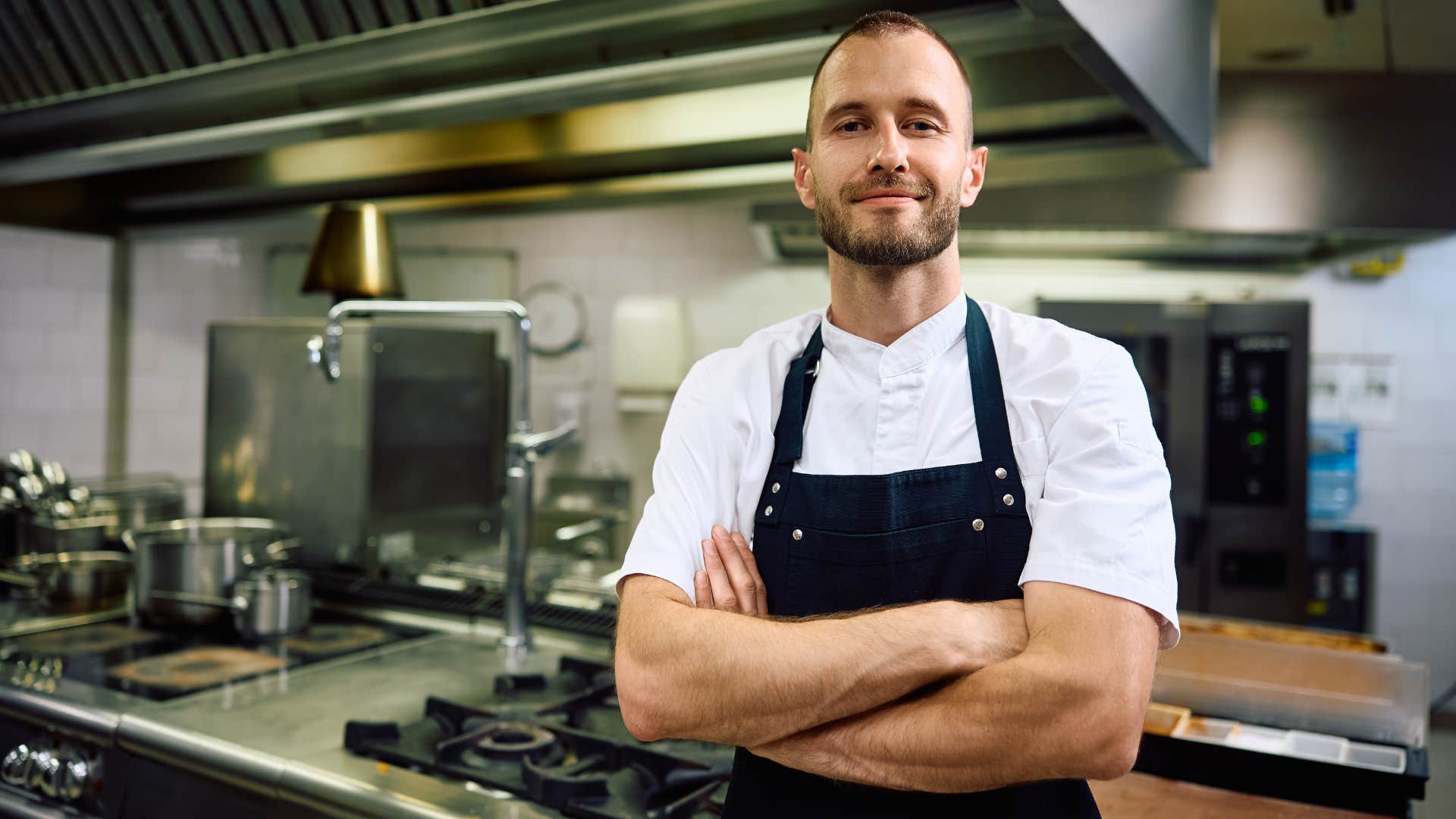 home chef looking confident with arms crossed