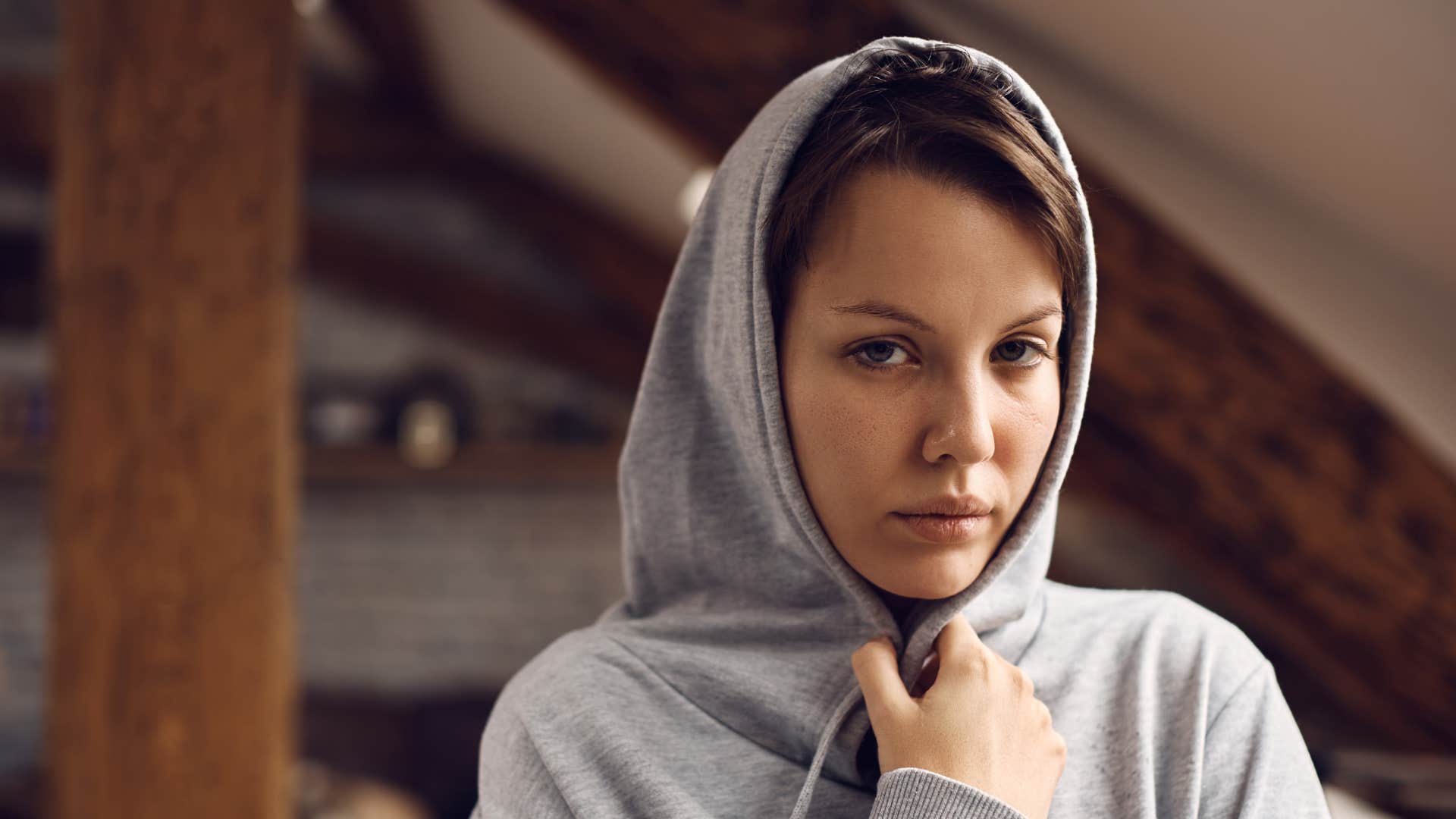 woman struggling with low self-esteem