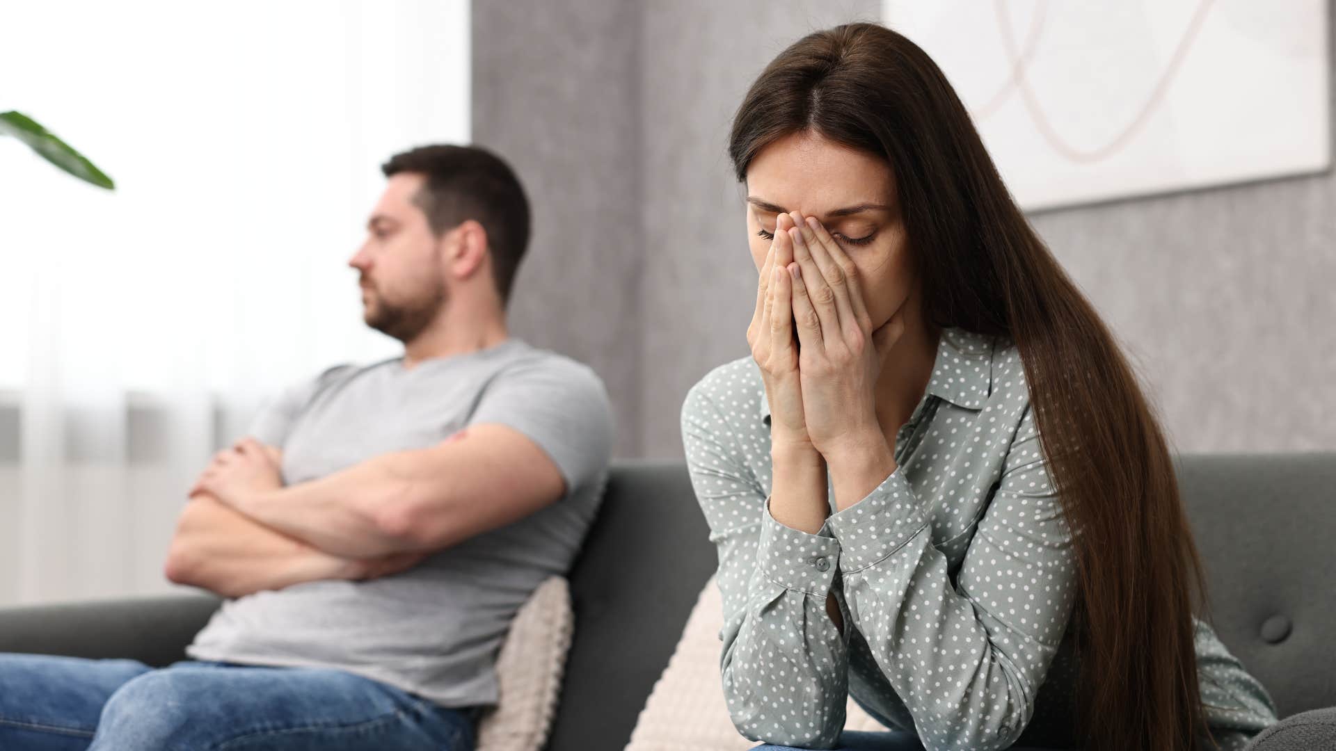 a man tells his wife that they are just going through a rough patch
