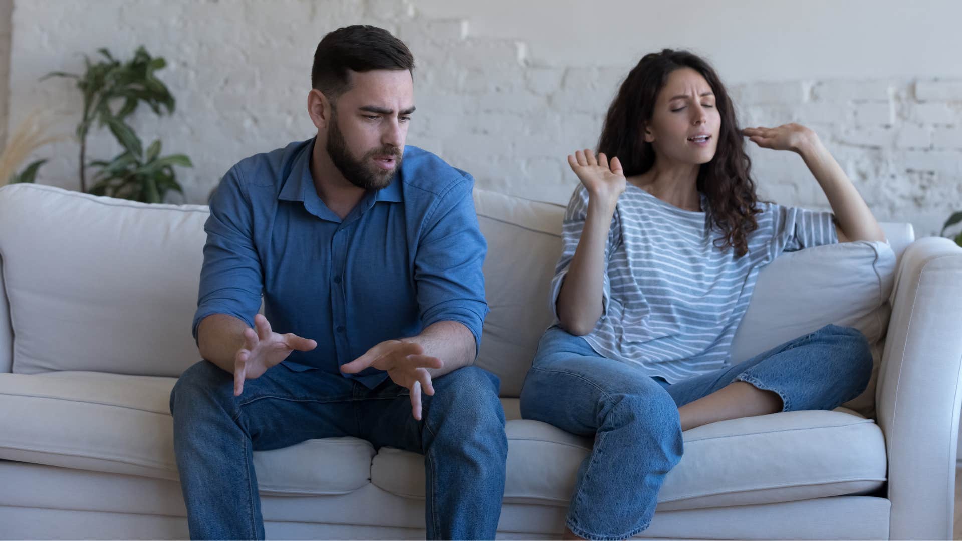 a man tells his girlfriend that she deserves better than him
