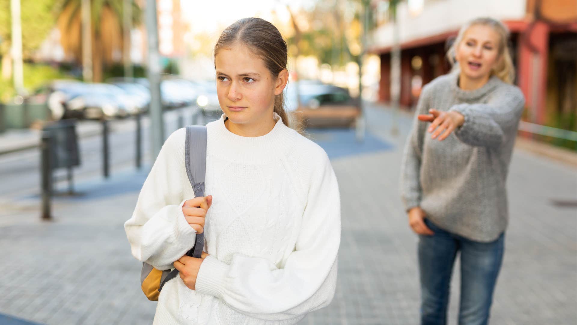 a mother wastes her energy trying to control her teenage daughter