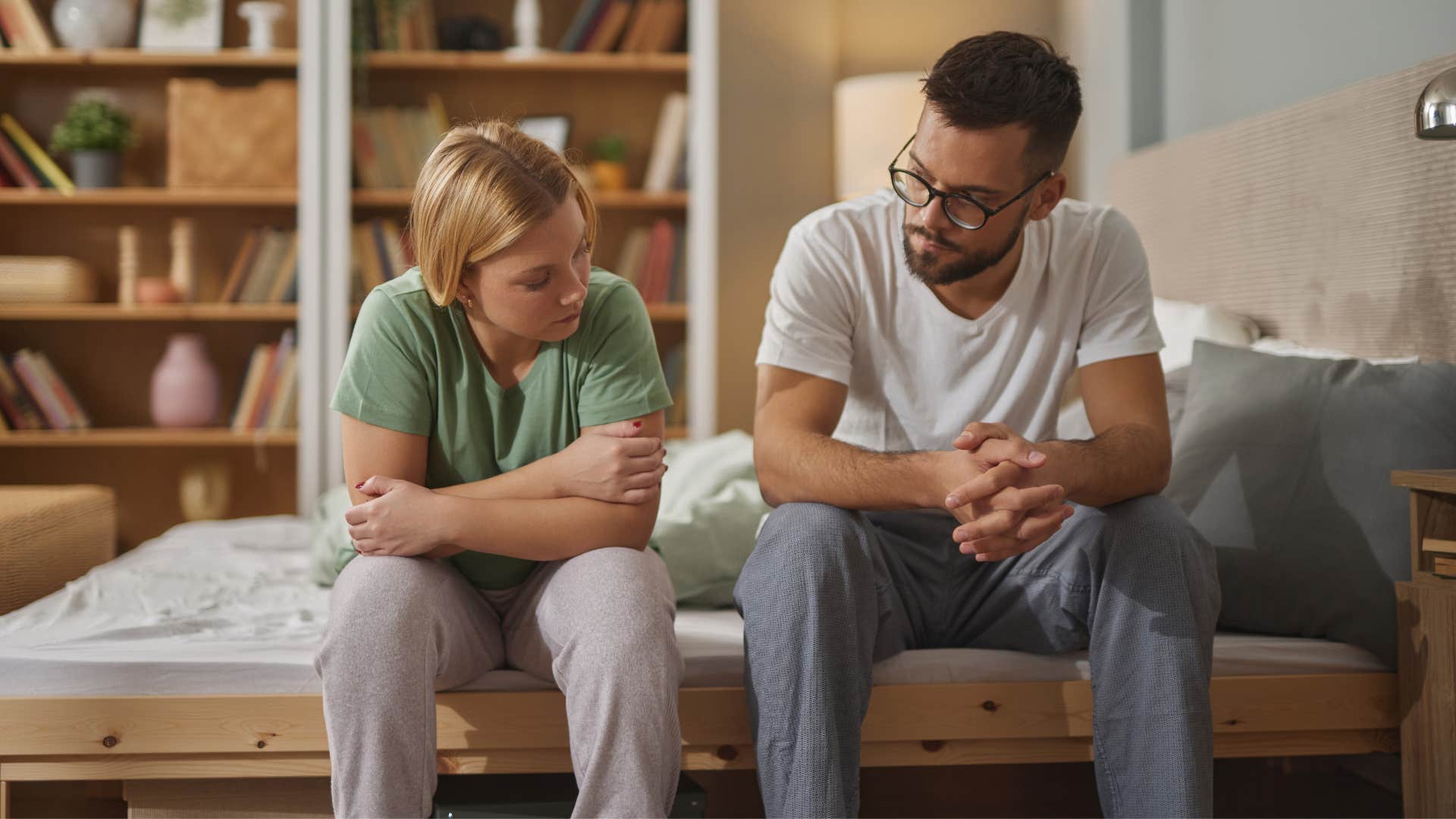 a man tells his girlfriend that he trusts her judgement