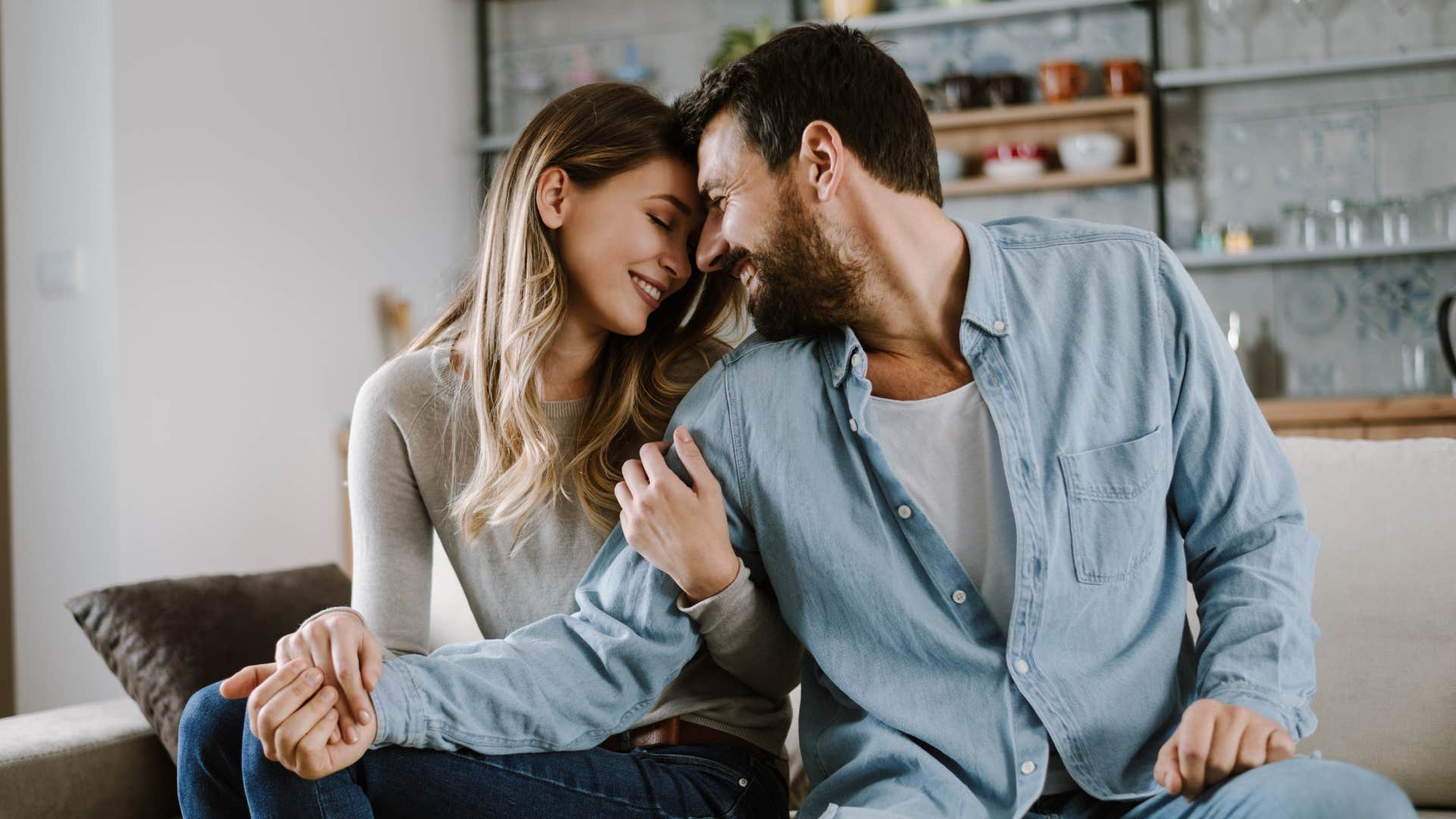 a man tells his girlfriend that she makes him a better man
