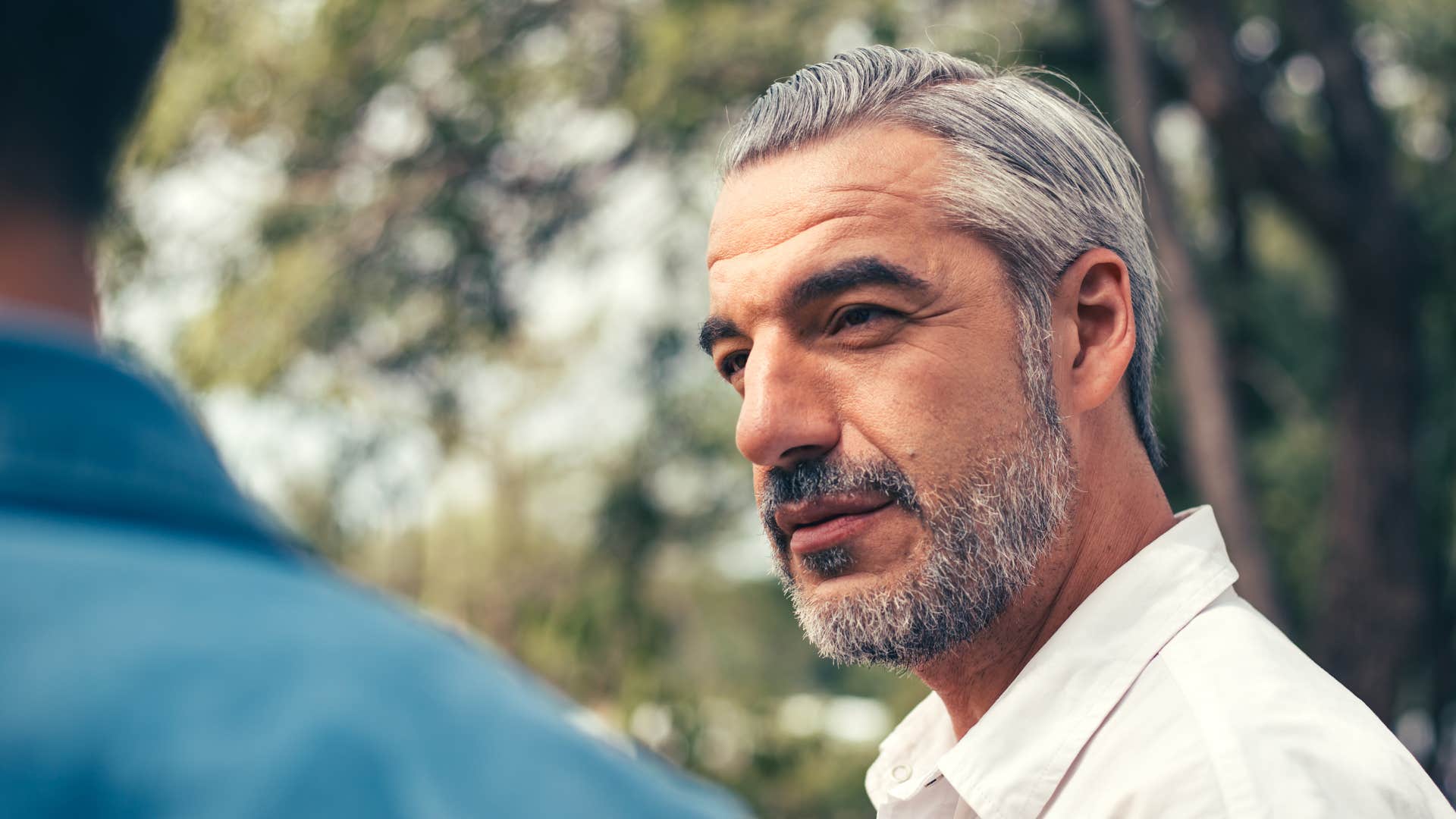 a boomer father listens to his young son saying that everything now is expensive