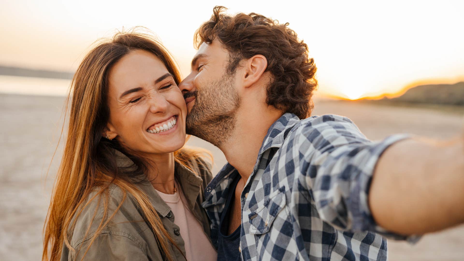 couple being authentic and silly with each other