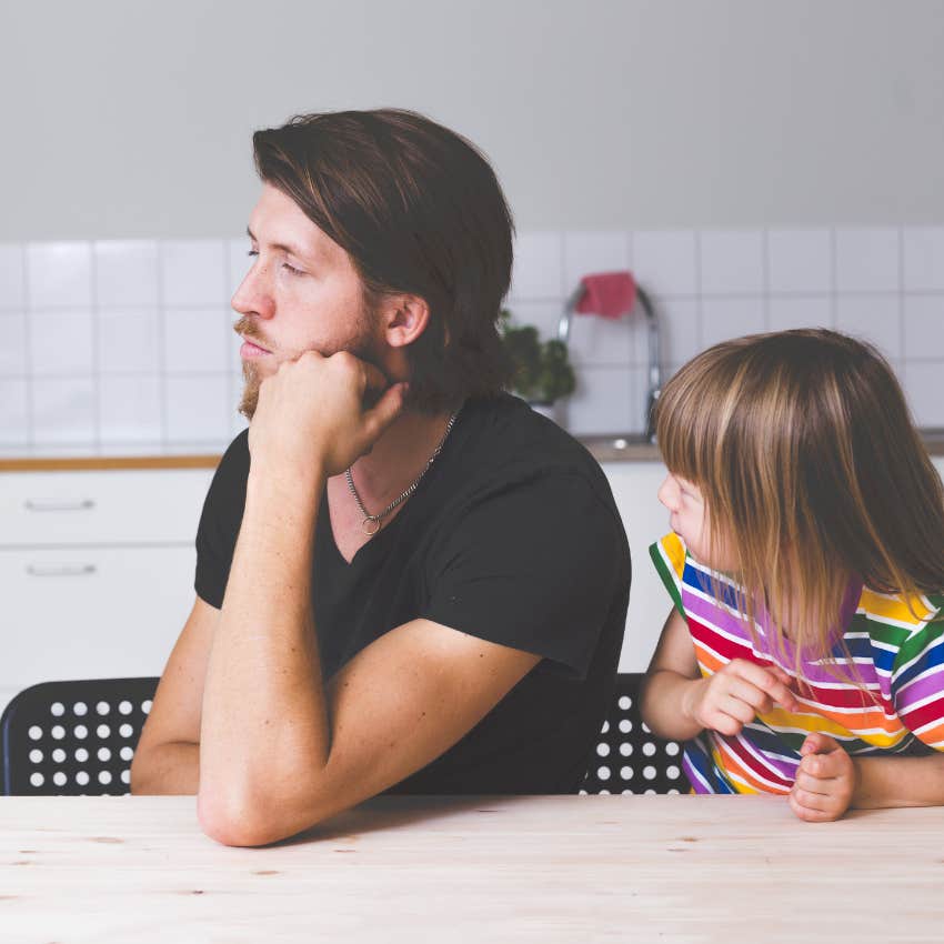 daughter with parent who doesn't love her not thinking of her