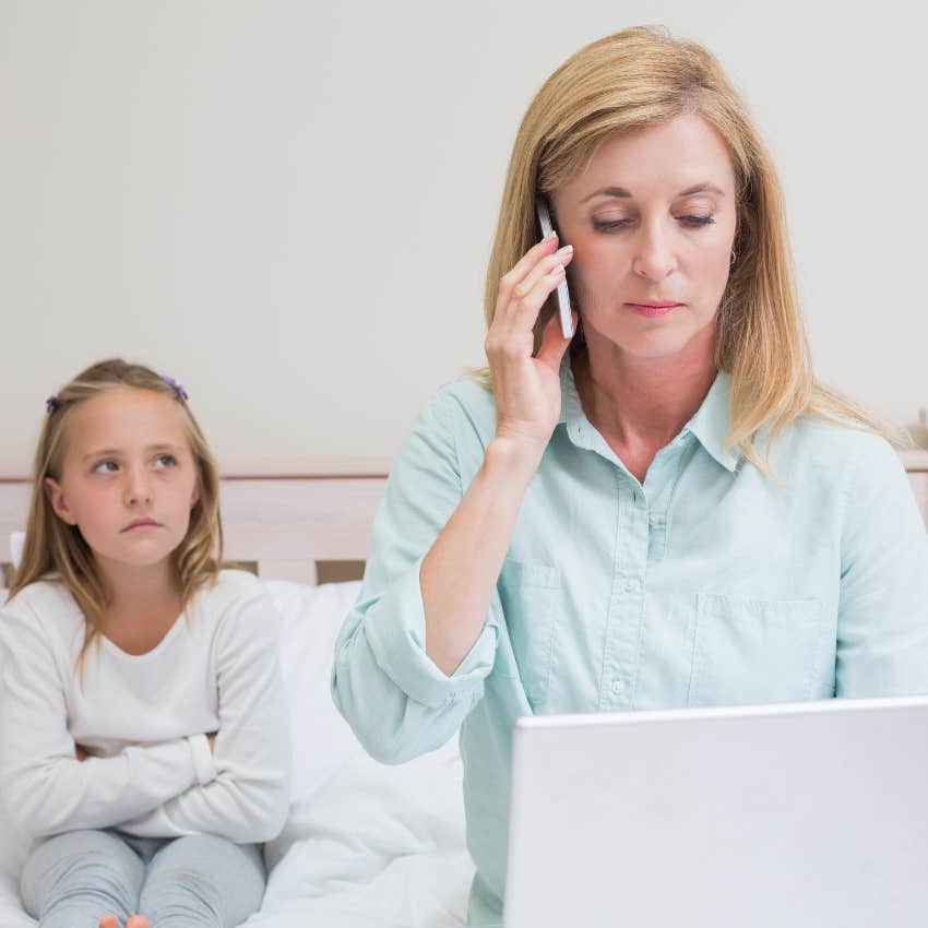 daughter with parent who doesn't love her and won't make time for her